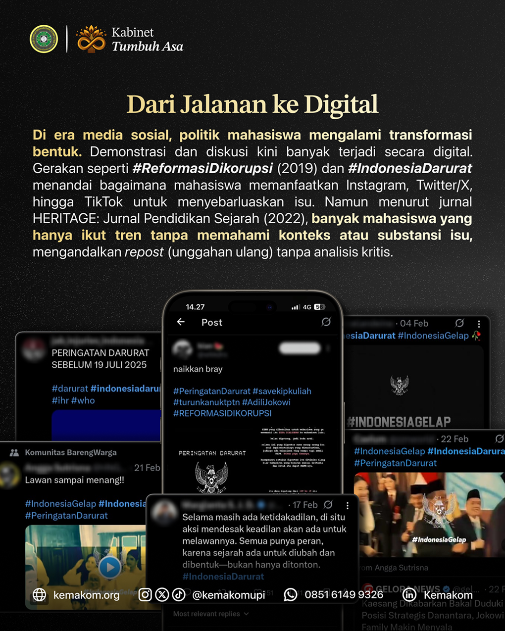 Politik di Kalangan Mahasiswa (Kesadaran atau Sekedar Tren)